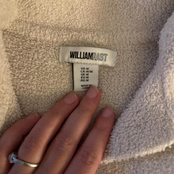 Cream sherpa oversized cardigan - Picture 2 of 2